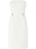 Genny strapless midi dress - White