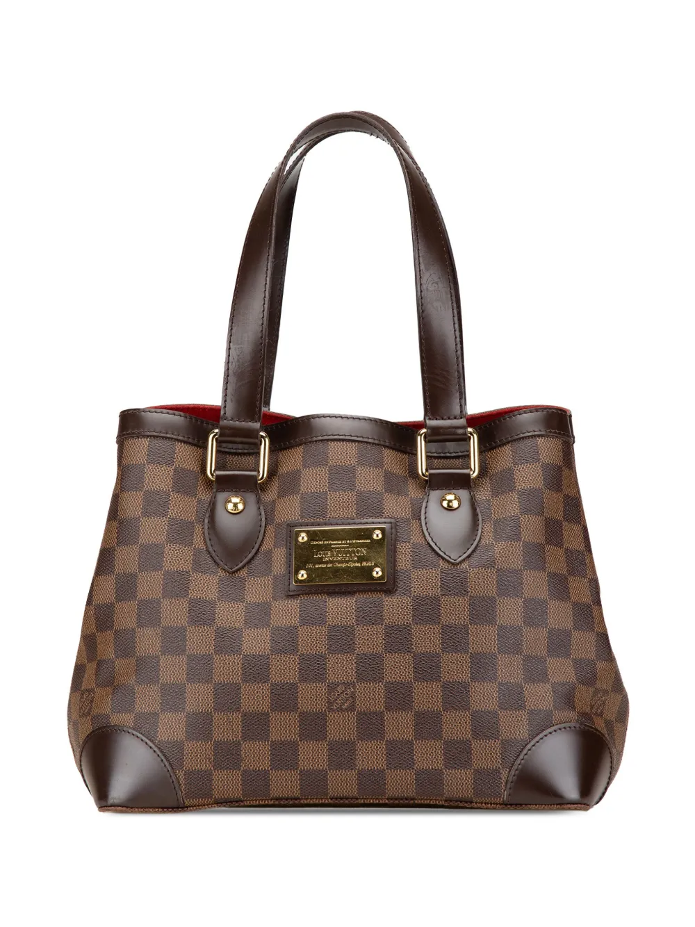 Louis Vuitton Pre-Owned 2009 ダミエ エベヌ ハムステッド PM トートバッグ - ブラウン Louis Vuitton Pre-Owned 2009 ダミエ エベヌ ハムステッド PM トートバッグ - ブラウン