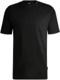 BOSS logo-tag T-shirt - Black