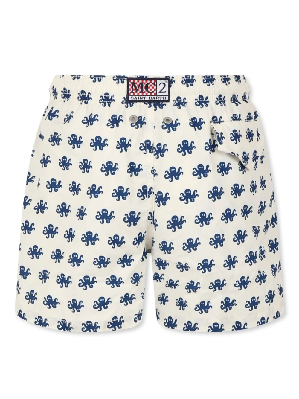 MC2 Saint Barth Kids Zwembroek met print - Wit