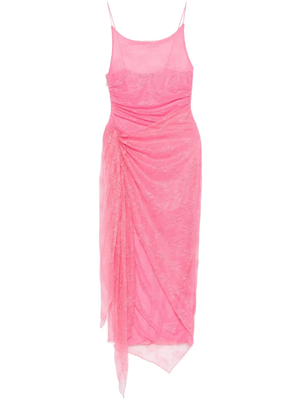 ROTATE BIRGER CHRISTENSEN vestido midi con encaje | rosado | Image 1