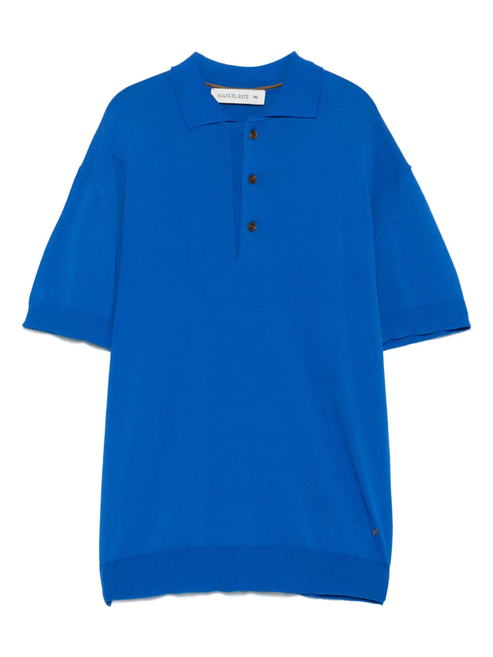 Manuel Ritz playera tipo polo tejida | azul | Image 1