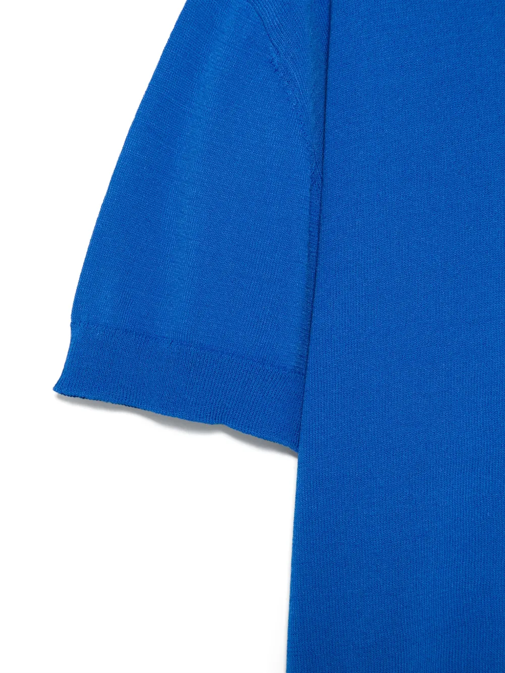 Manuel Ritz Gebreid poloshirt Blauw