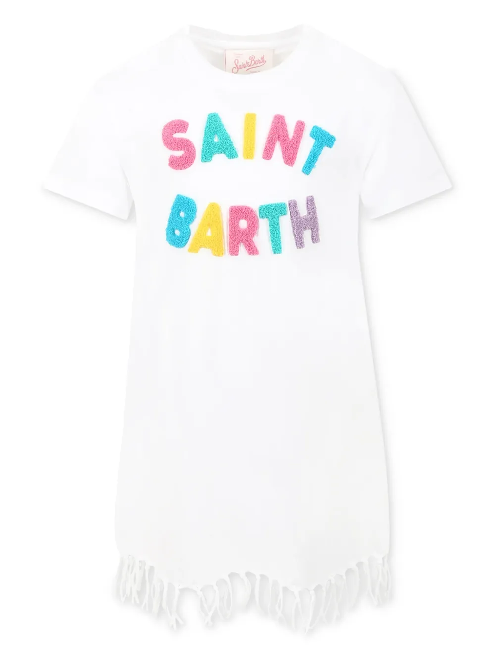 MC2 Saint Barth Kids Abbey ドレス - ホワイト MC2 Saint Barth Kids Abbey ドレス - ホワイト