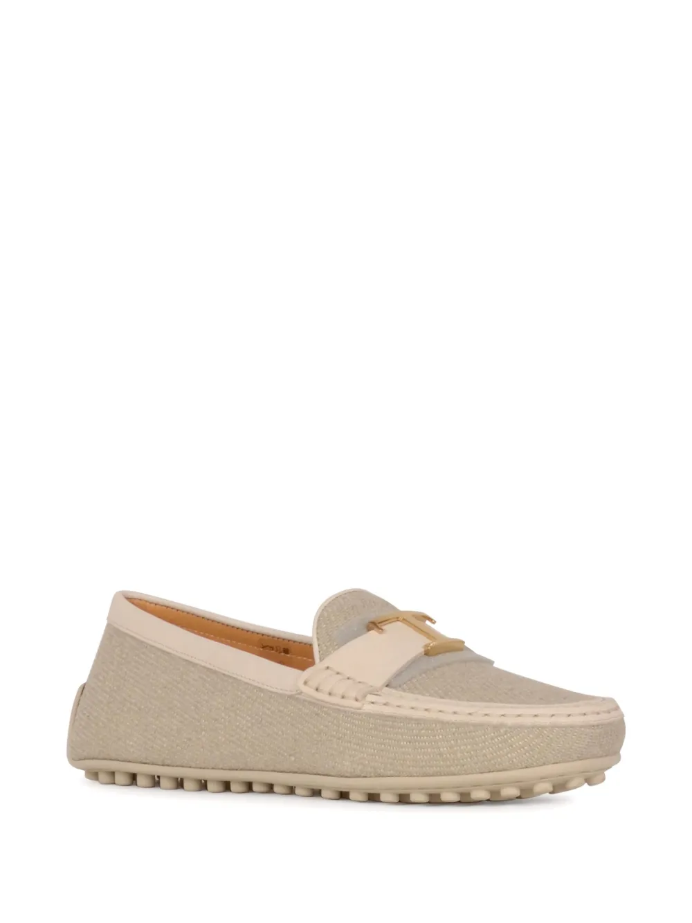 Tod's logo-plaque loafers Neutrals