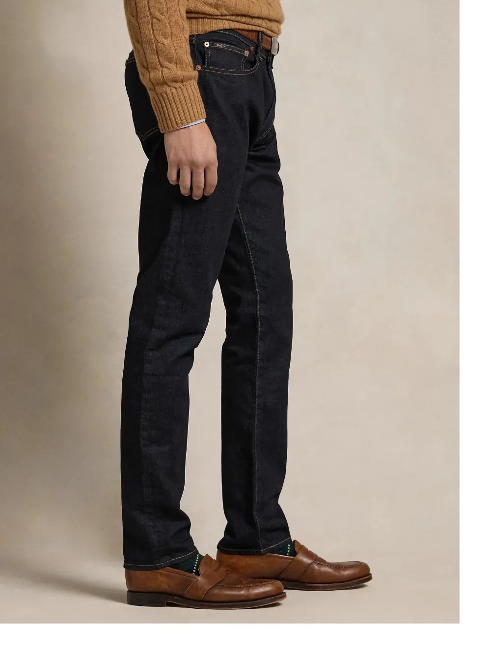 Polo Ralph Lauren Logo-patch Jeans In Blue