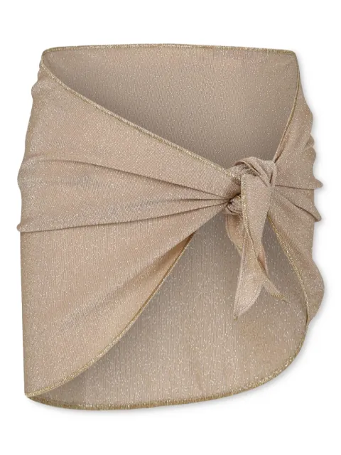 MC2 Saint Barth Kids lurex-detail beach skirt