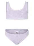 MC2 Saint Barth Kids Baker Crinkle bikini - Purple