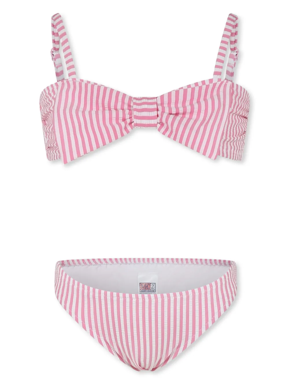 MC2 Saint Barth Kids Gestreepte bikini Roze