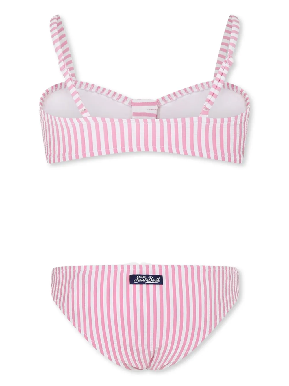 MC2 Saint Barth Kids Gestreepte bikini - Roze