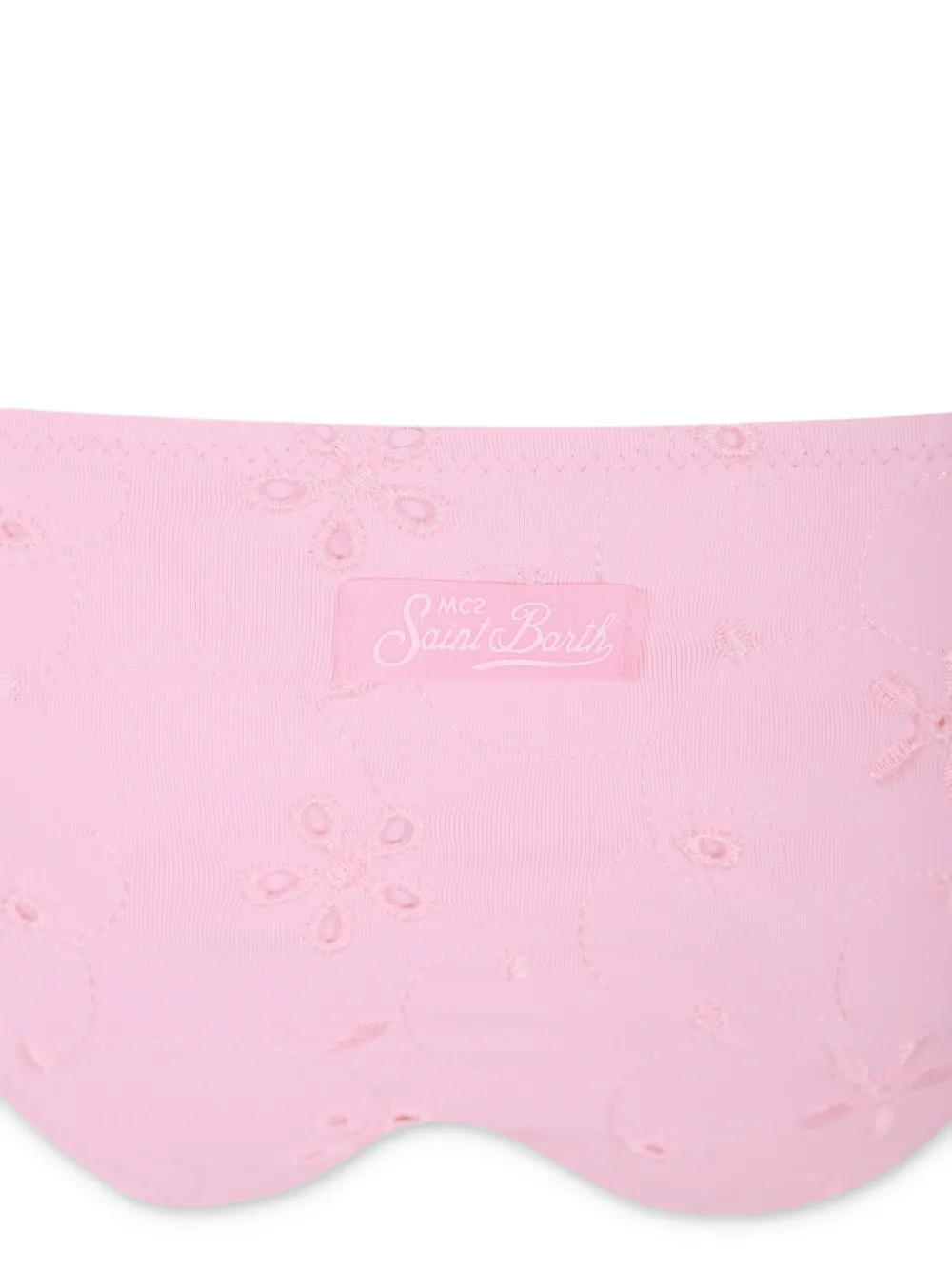 MC2 Saint Barth Kids Bikini met geborduurde bloemen Roze