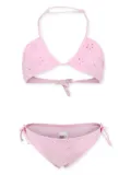 MC2 Saint Barth Kids floral-embroidered bikini - Pink