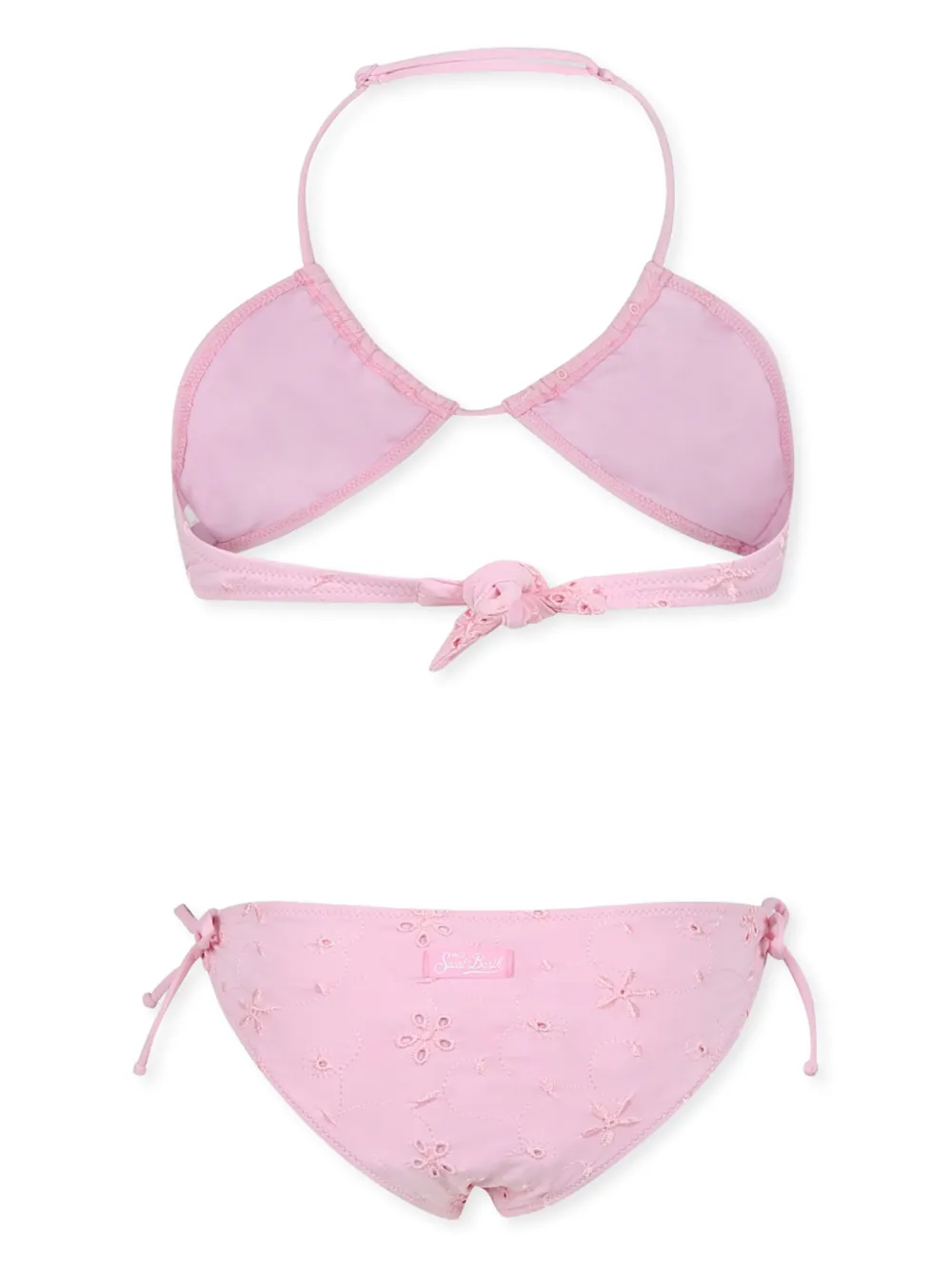 MC2 Saint Barth Kids Bikini met geborduurde bloemen - Roze