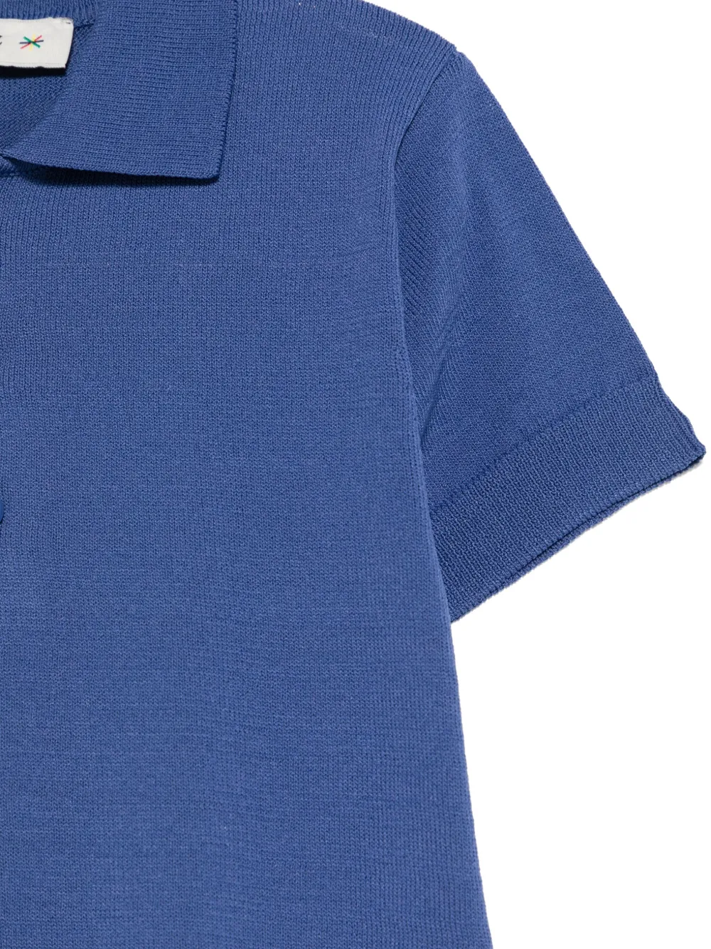 Manuel Ritz Poloshirt met geborduurd logo Blauw