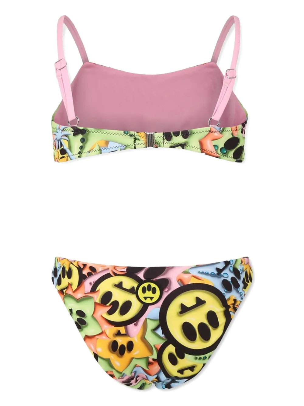 Barrow kids logo-print bikini - Roze