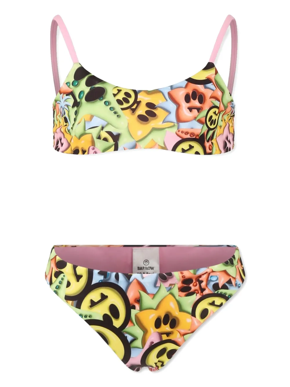 Barrow kids Bikini met logoprint Roze