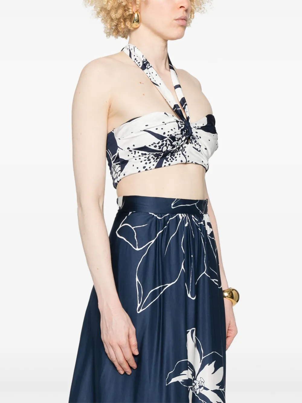 Raquel Diniz Ipanema bandeautop Blauw