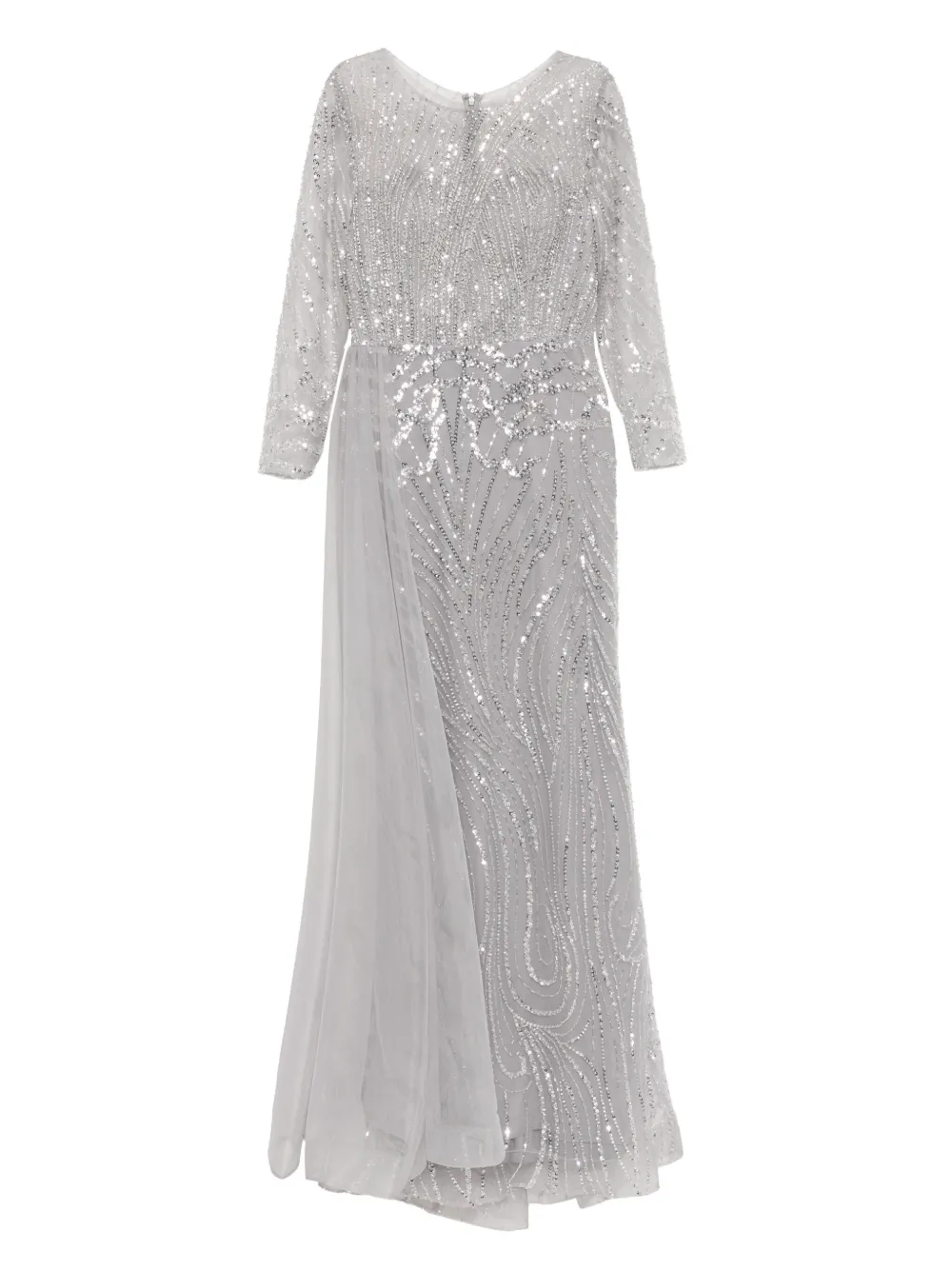 Basix Black Label Sequin-embellished Dress In Gray