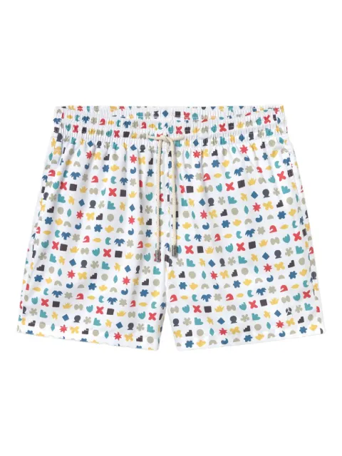 Arrels Barcelona geometric-print swim shorts