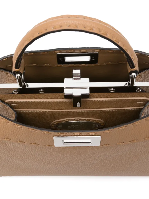 FENDI ピーカブー I See U ハンドバッグ S | ブラウン | FARFETCH JP