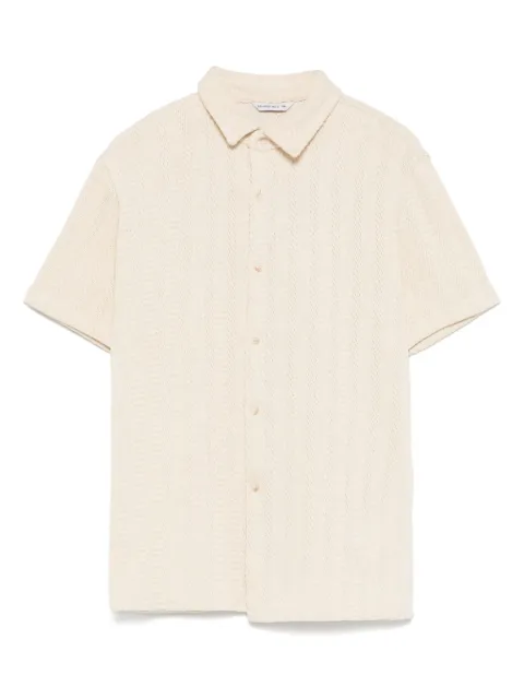 Manuel Ritz textured polo shirt