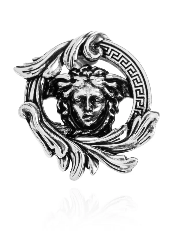 Versace Medusa Barocco ピアス | シルバートーン | FARFETCH JP