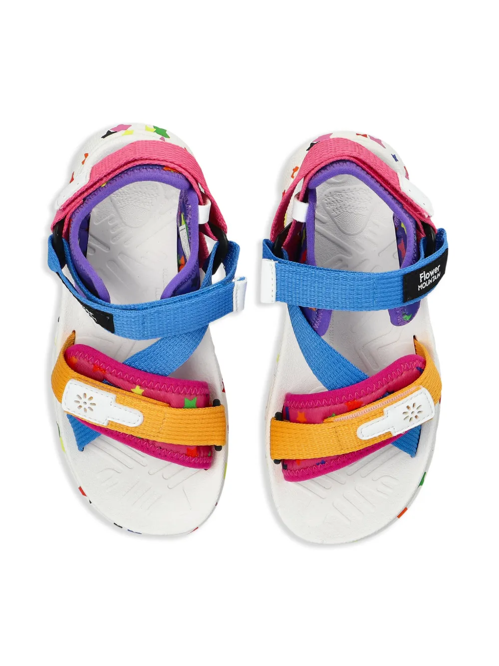 FLOWER MOUNTAIN KIDS star-print sandals Blue