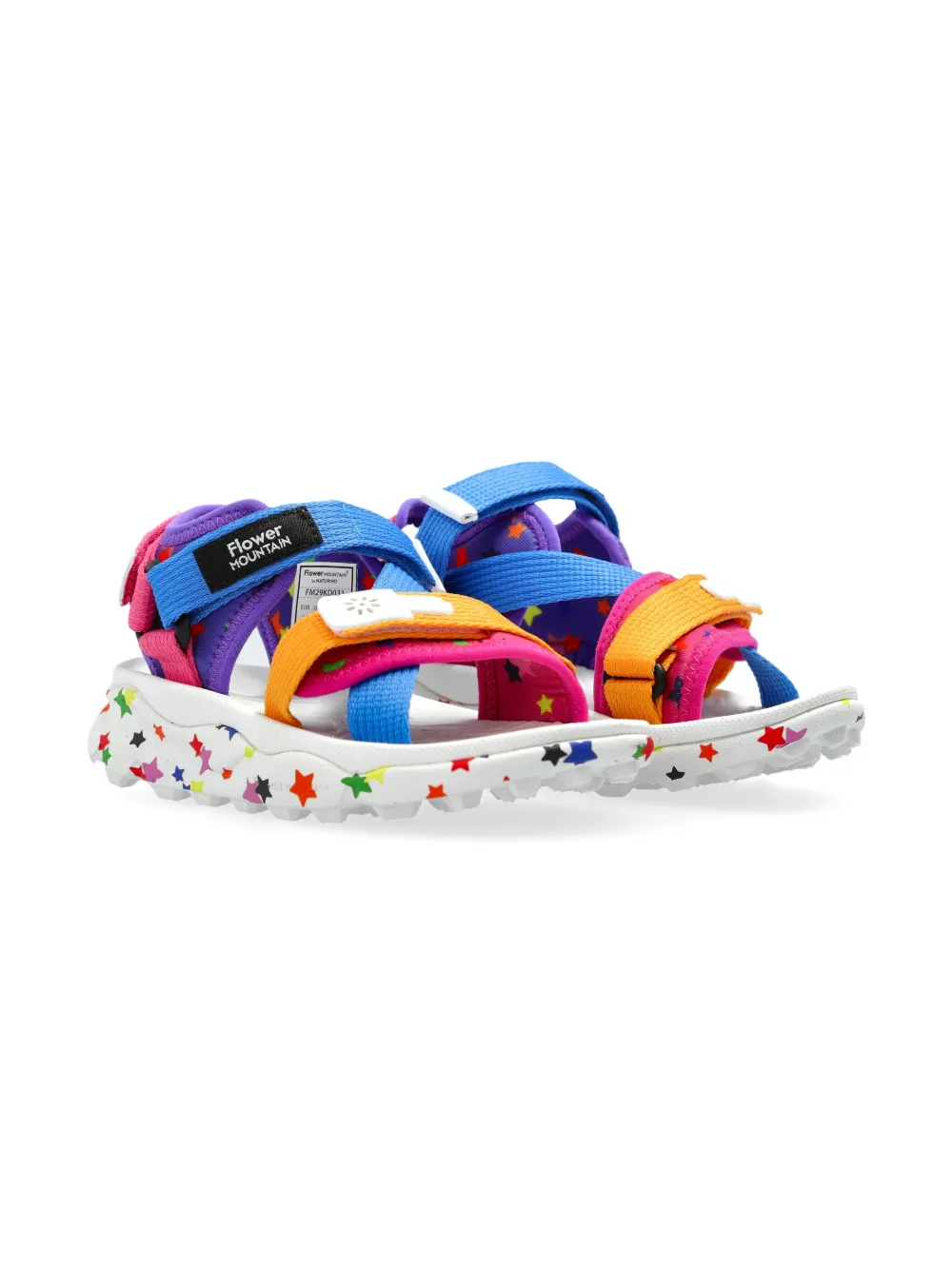 FLOWER MOUNTAIN KIDS star-print sandals Blue