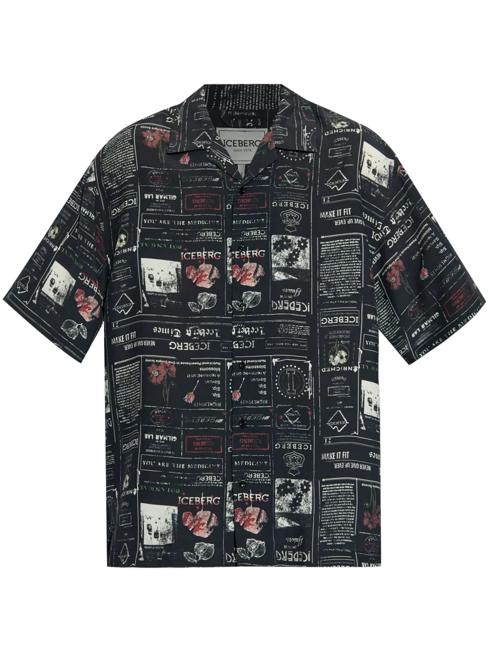 graphic-print shirt