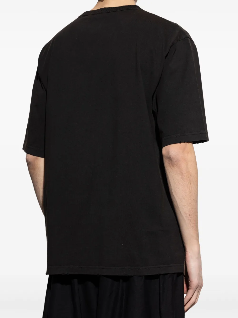 Misbhv Graphic Print Relaxed-fit T-shirt With Sparkling Details In Black