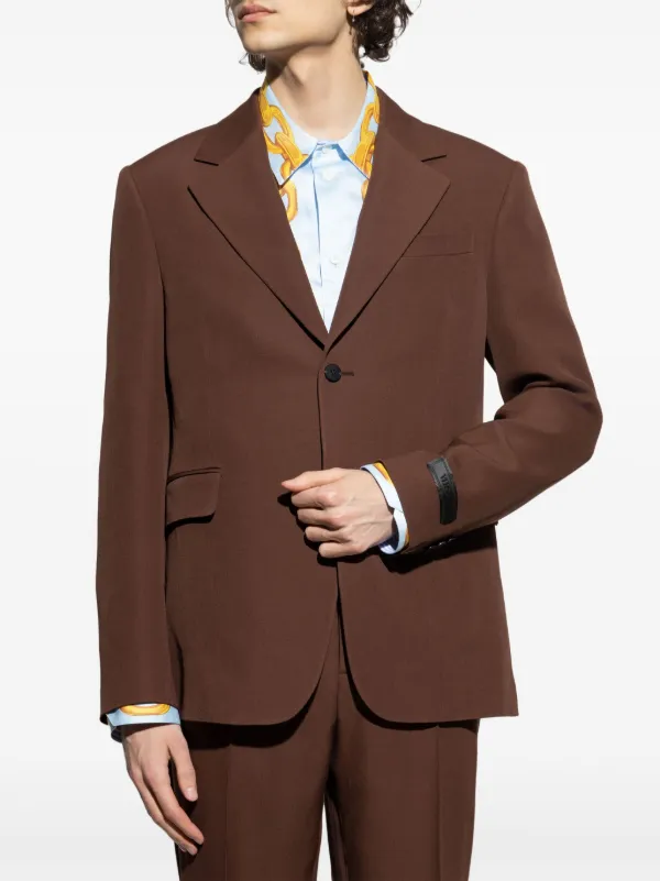 【関税&送料込】Versace Single-Breasted Wool Gabardine Overs VERSACE Wool-gabardine coat | NET-A-PORTER