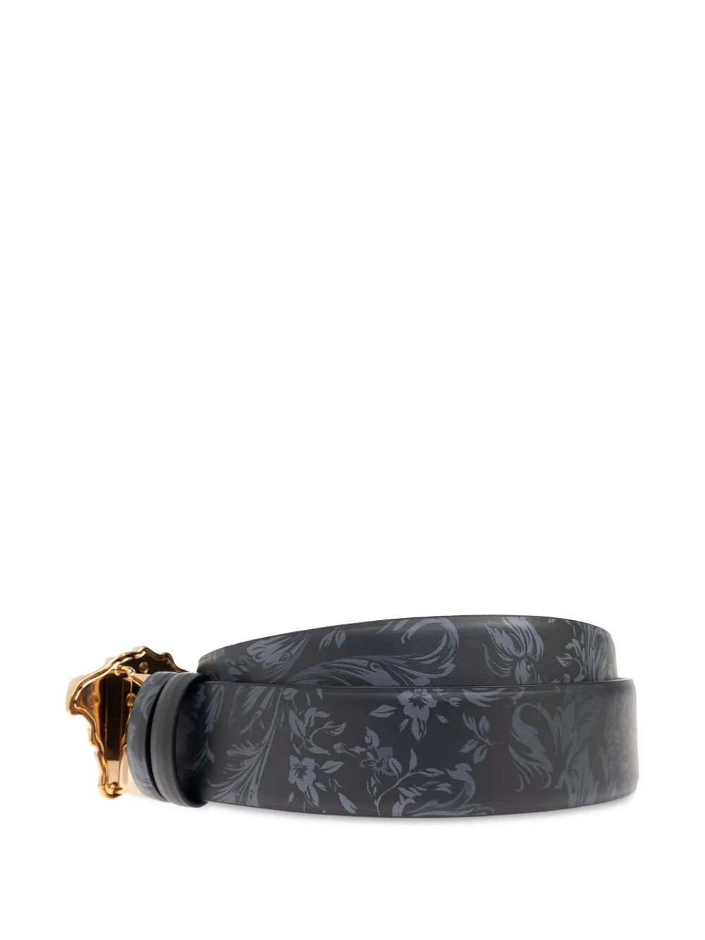 Shop Versace Medusa-buckle Belt In 黑色