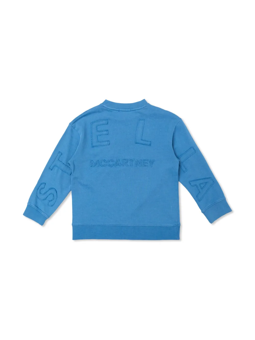 Stella McCartney Kids logo-embroidered sweatshirt - Blauw