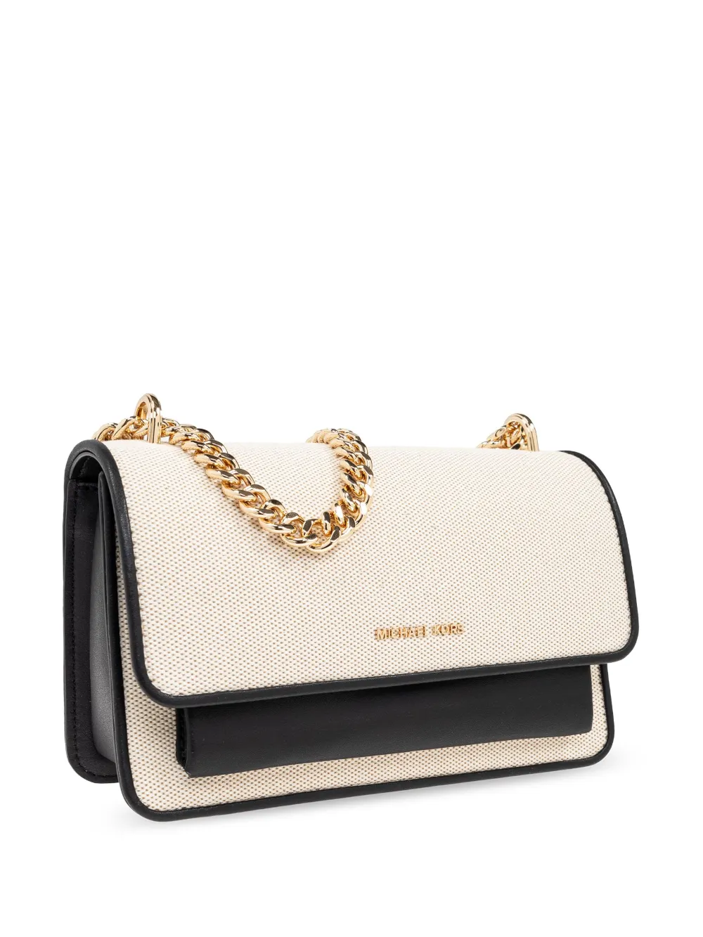Michael Kors Schoudertas met schakelketting Beige