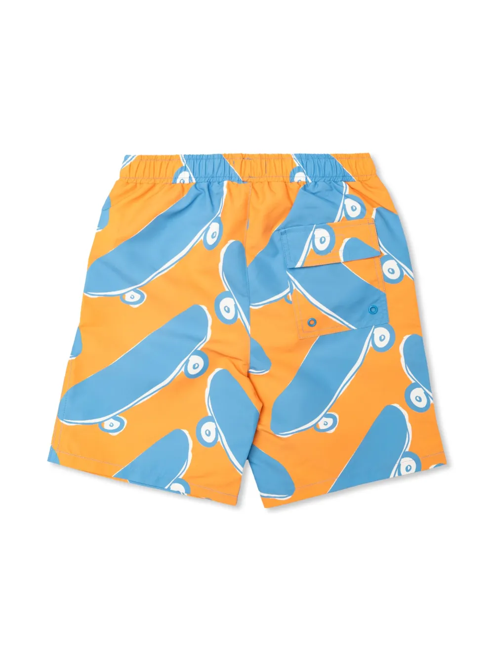 Stella McCartney Kids graphic-print swim shorts - Blauw