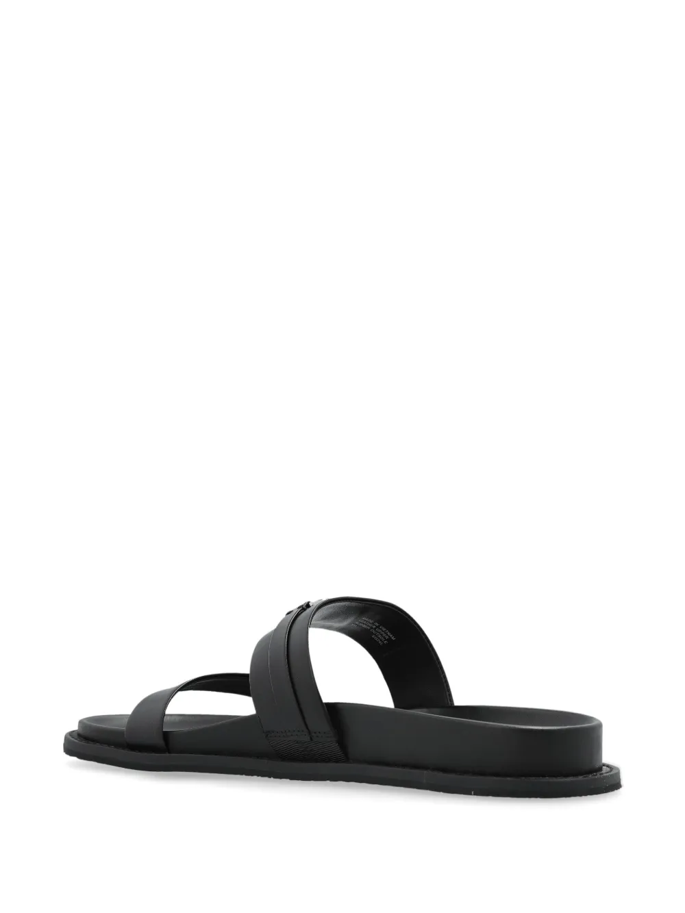 Michael Kors logo plaque slides Black