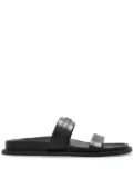 Michael Michael Kors logo plaque slides - Black