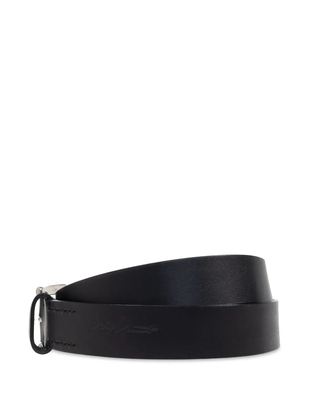 Yohji Yamamoto leather belt - Zwart