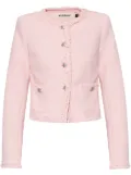 MISBHV frayed-detailing jacket - Pink