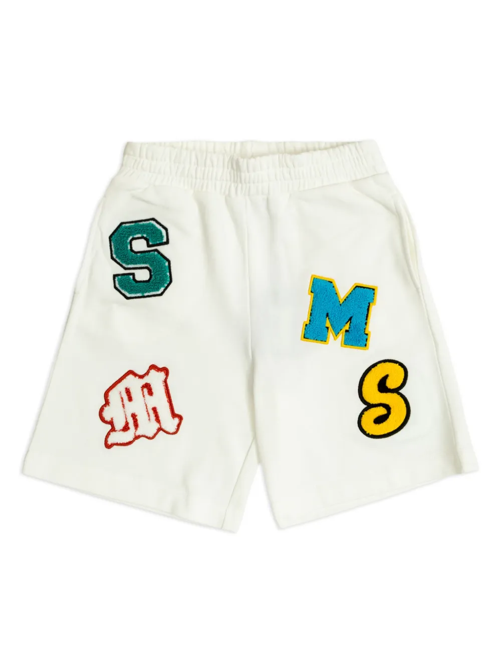 Stella McCartney Kids Shorts met elastische tailleband Wit