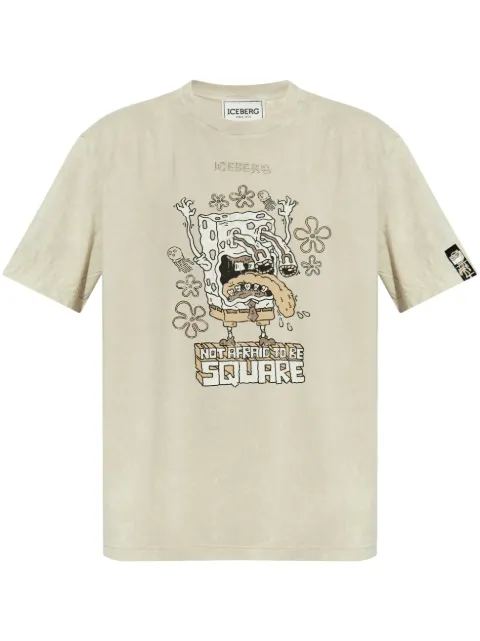Iceberg Sponge Bob-print T-shirt 