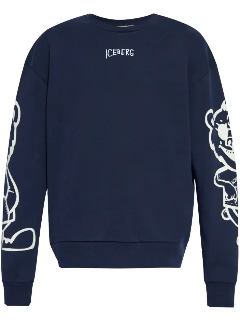 Iceberg logo-embroidered sweatshirt