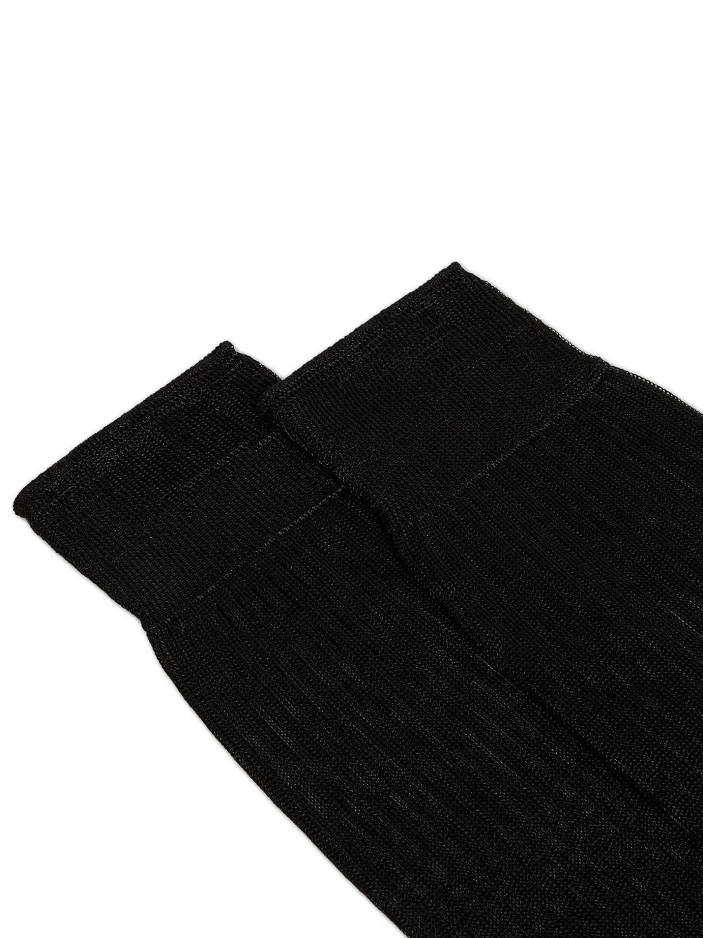Dsquared2 D2 Classic Ribbed Knee-high Socks In Black