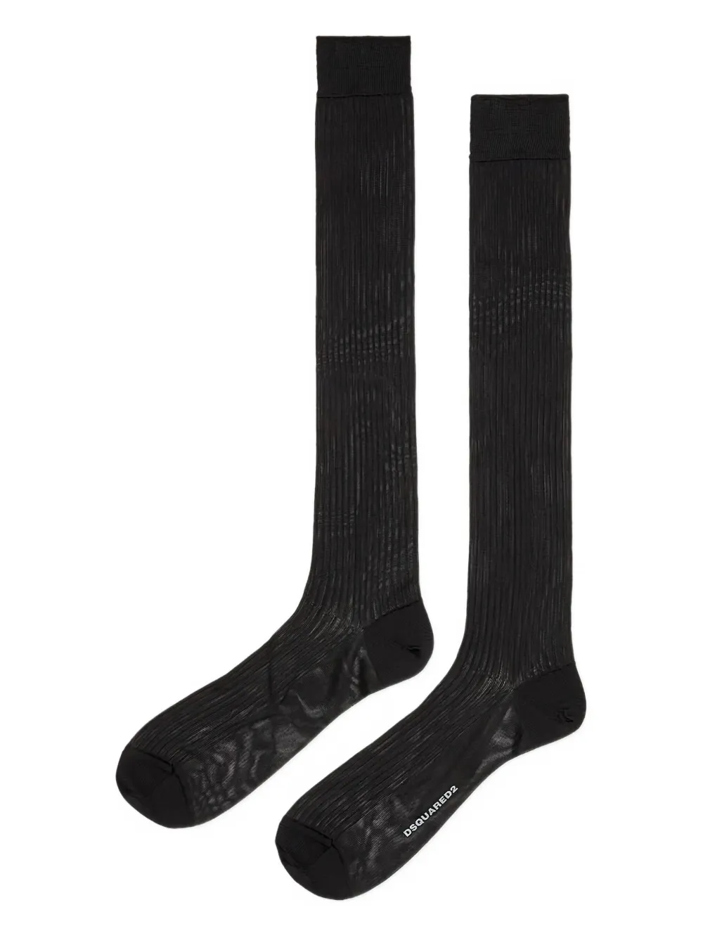 DSQUARED2 D2 Classic ribbed knee-high socks | Image 2