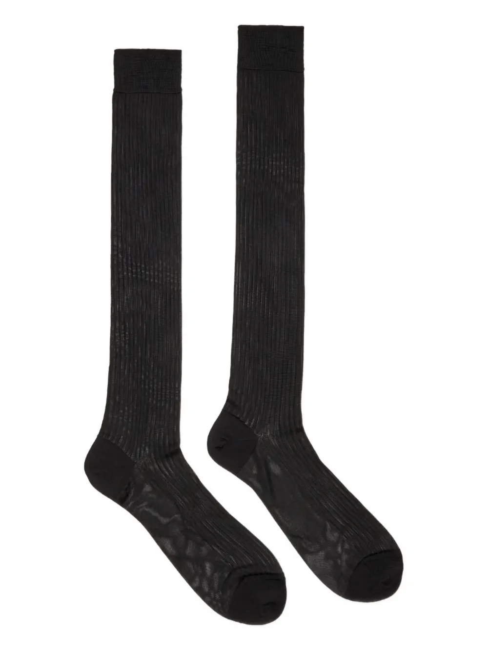 DSQUARED2 D2 Classic ribbed knee-high socks | Black | Image 1