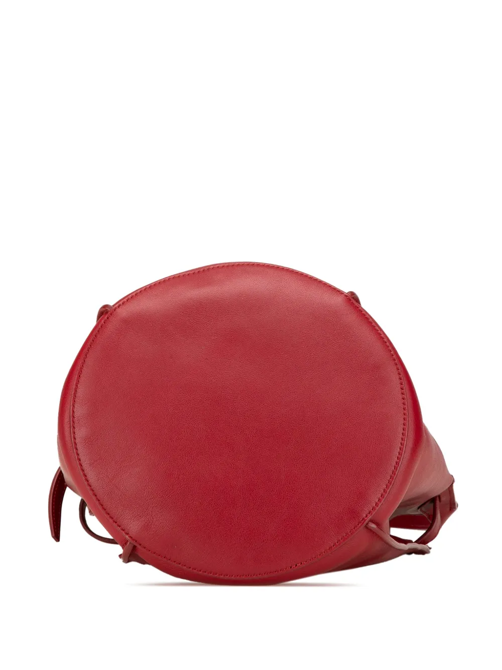 Pre-owned Celine 2012-2018 Leather Big Bag Bucket Crossbody Bag In Red