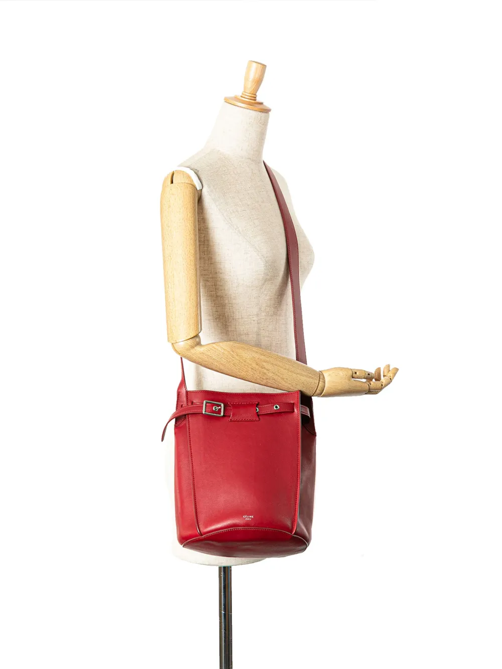 2012-2018 Leather Big Bag Bucket Crossbody Bag