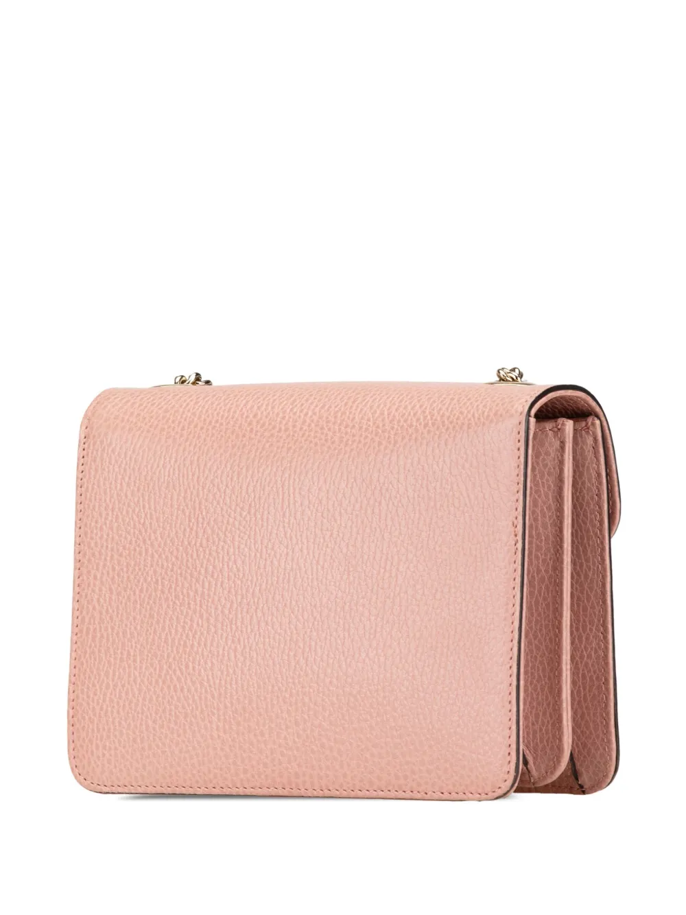 Gucci Pre-Owned 2016-2024 kleine Dollar kalfsleren GG crossbodytas - Roze