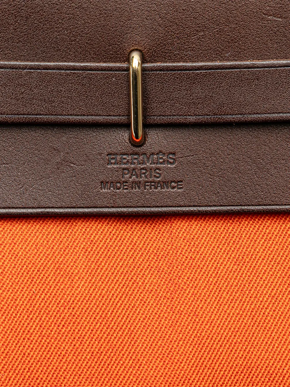 Pre-owned Hermes 2004 Toile Herbag Tpm Crossbody Bag In Brown