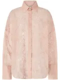 Genny embroidery shirt - Pink